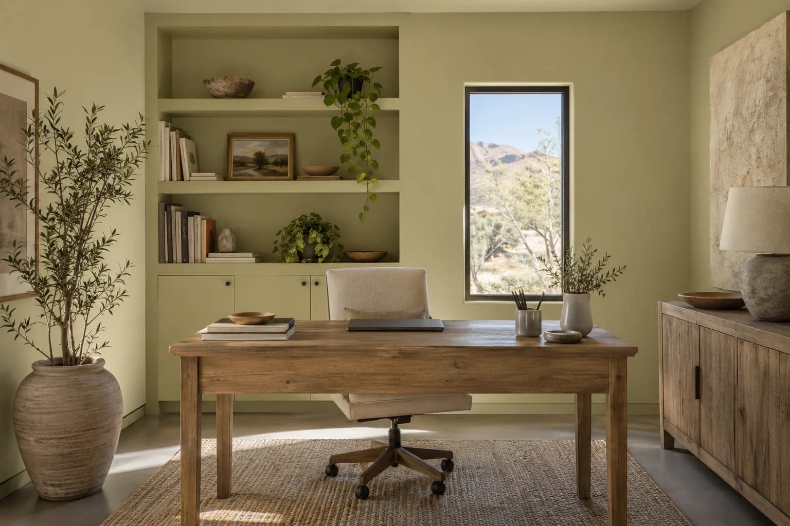 Home office featuring Back To Nature paint
