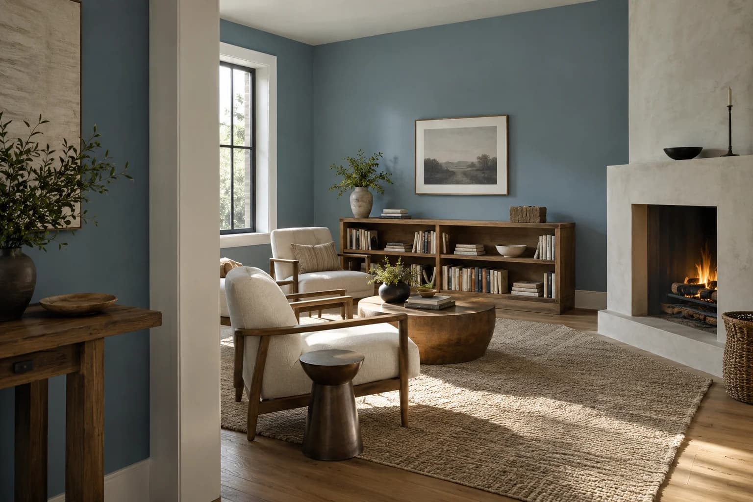 Living room featuring Blueprint paint