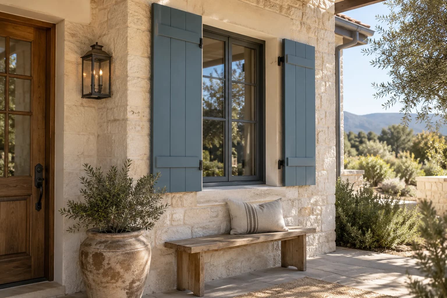 Shutters & trim featuring Blueprint paint