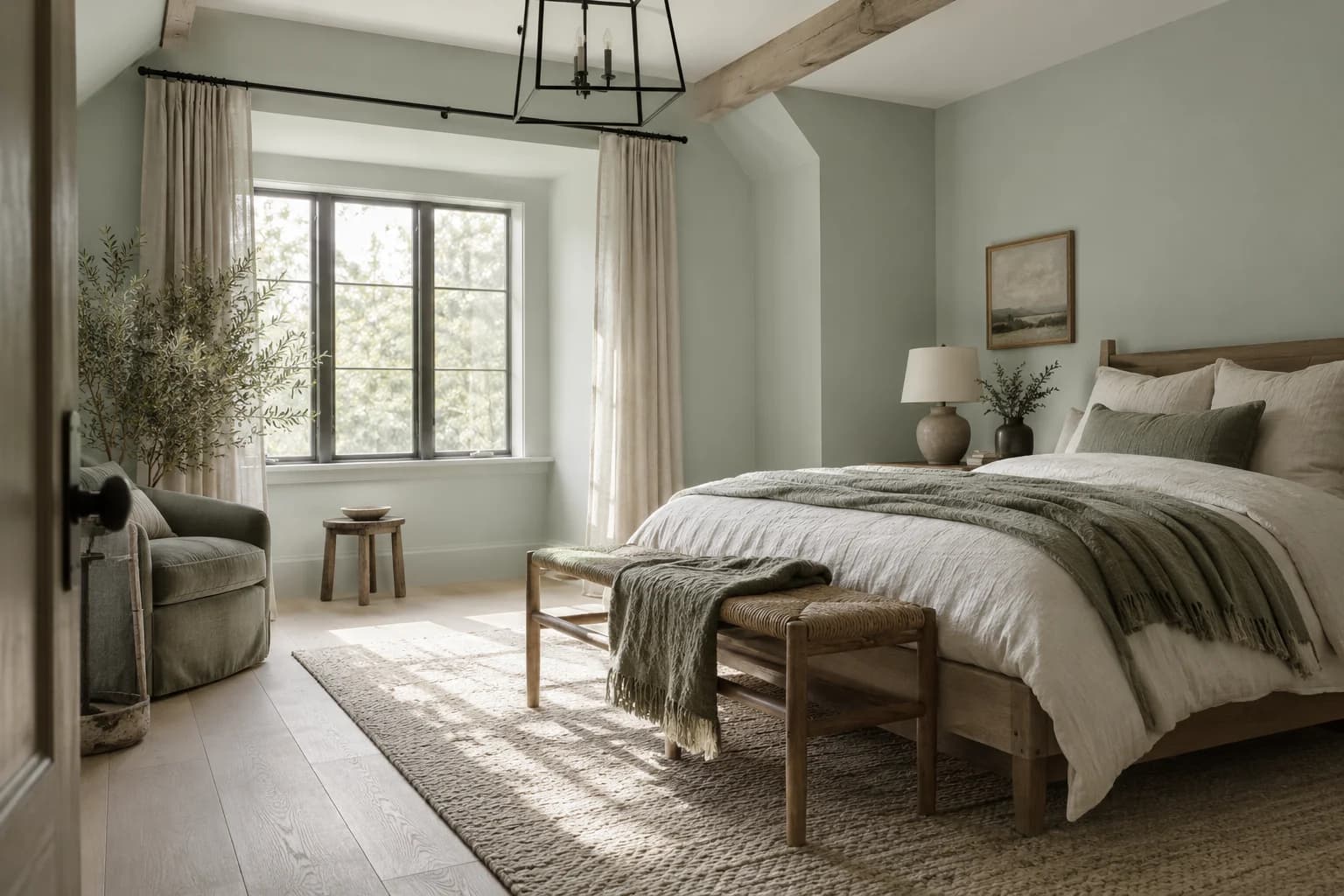 Bedroom featuring Breezeway paint