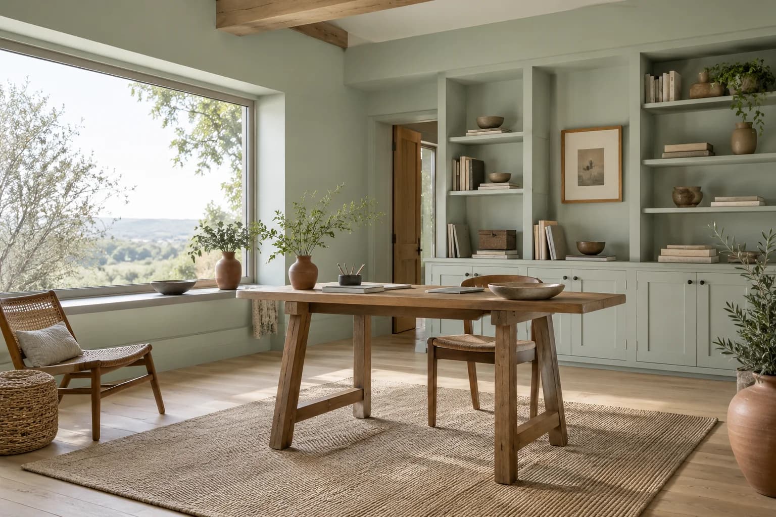 Home office featuring Breezeway paint