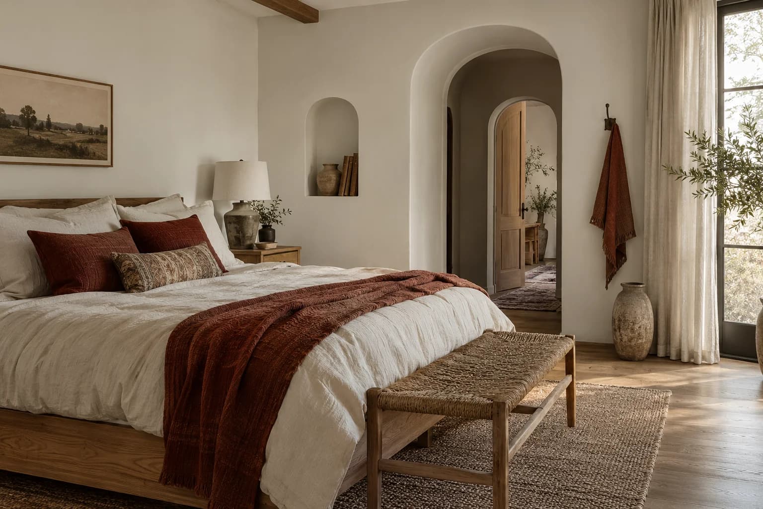Bedroom featuring Campfire Ash paint