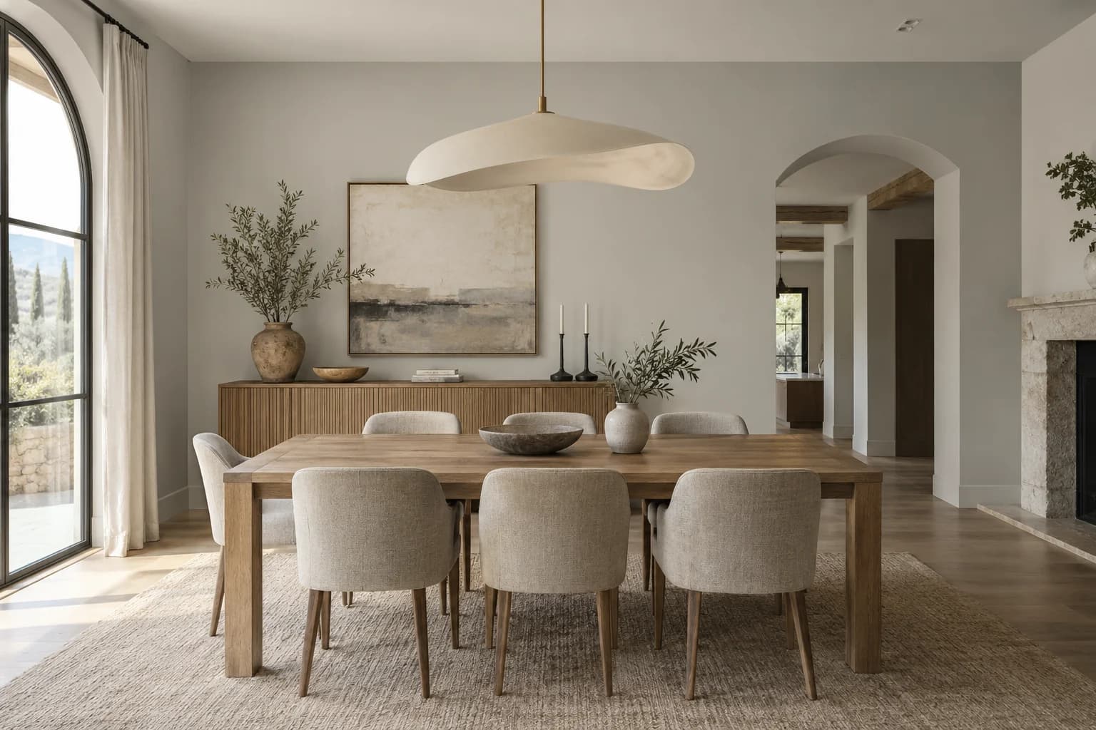 Dining room featuring Dolphin Fin paint