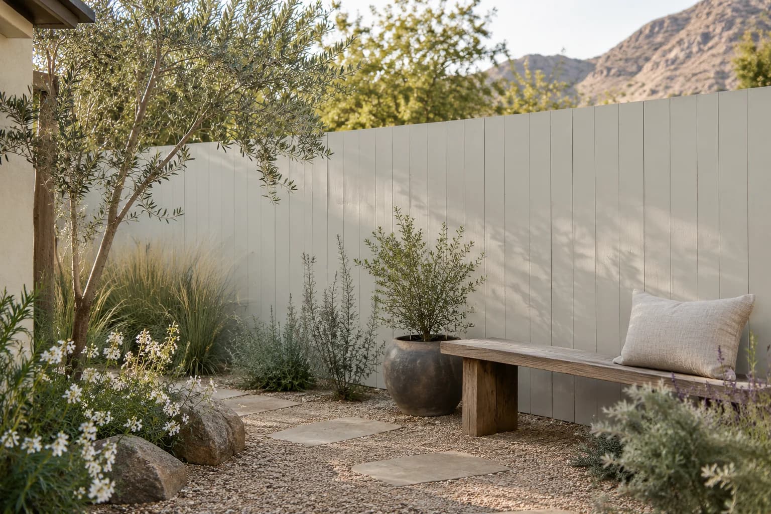 Fences & garden structures featuring Dolphin Fin paint