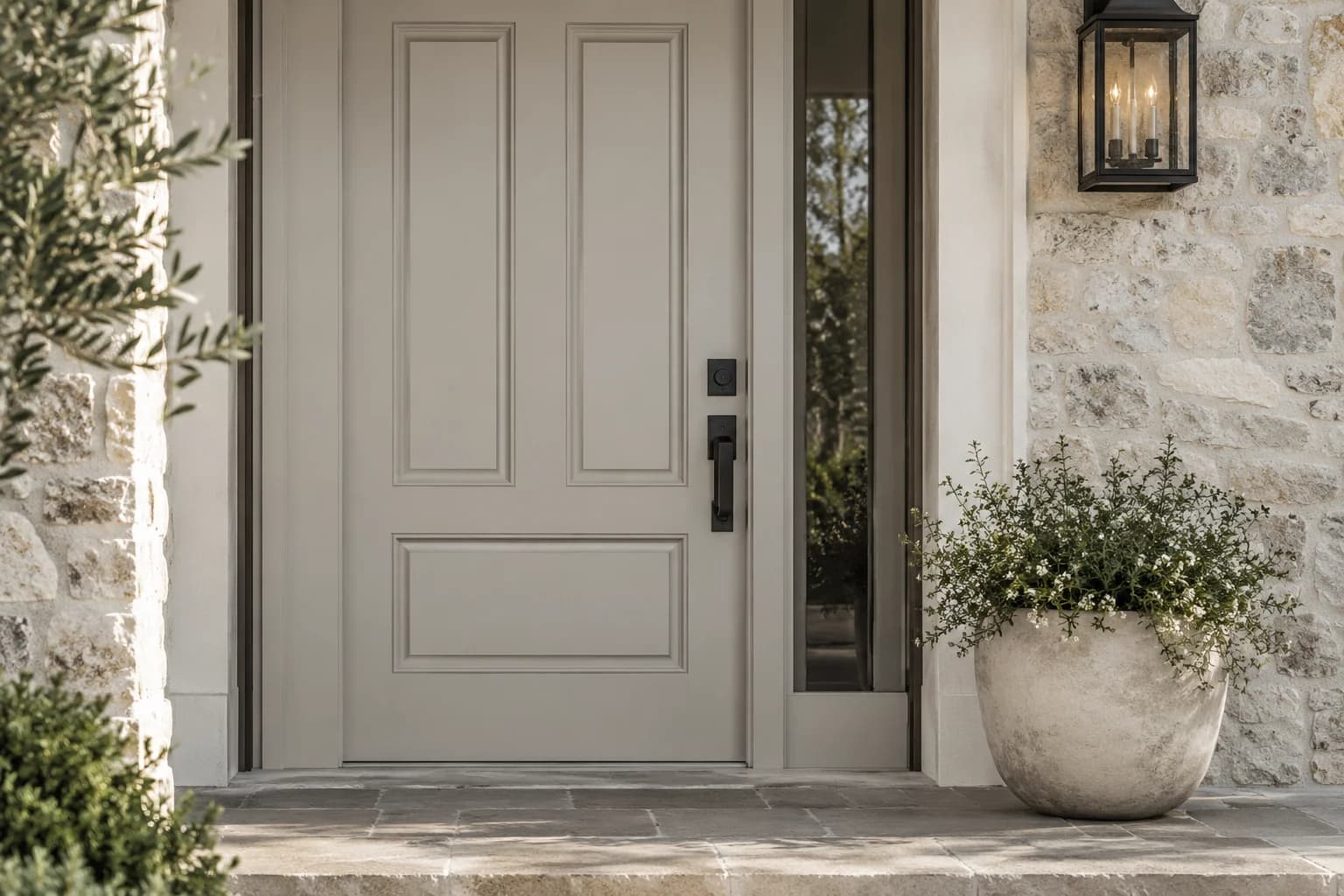 Front door featuring Dolphin Fin paint