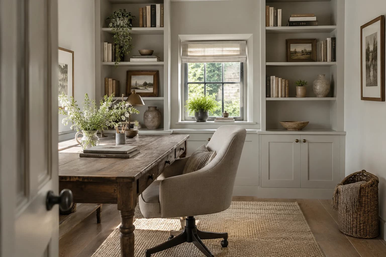 Home office featuring Dolphin Fin paint
