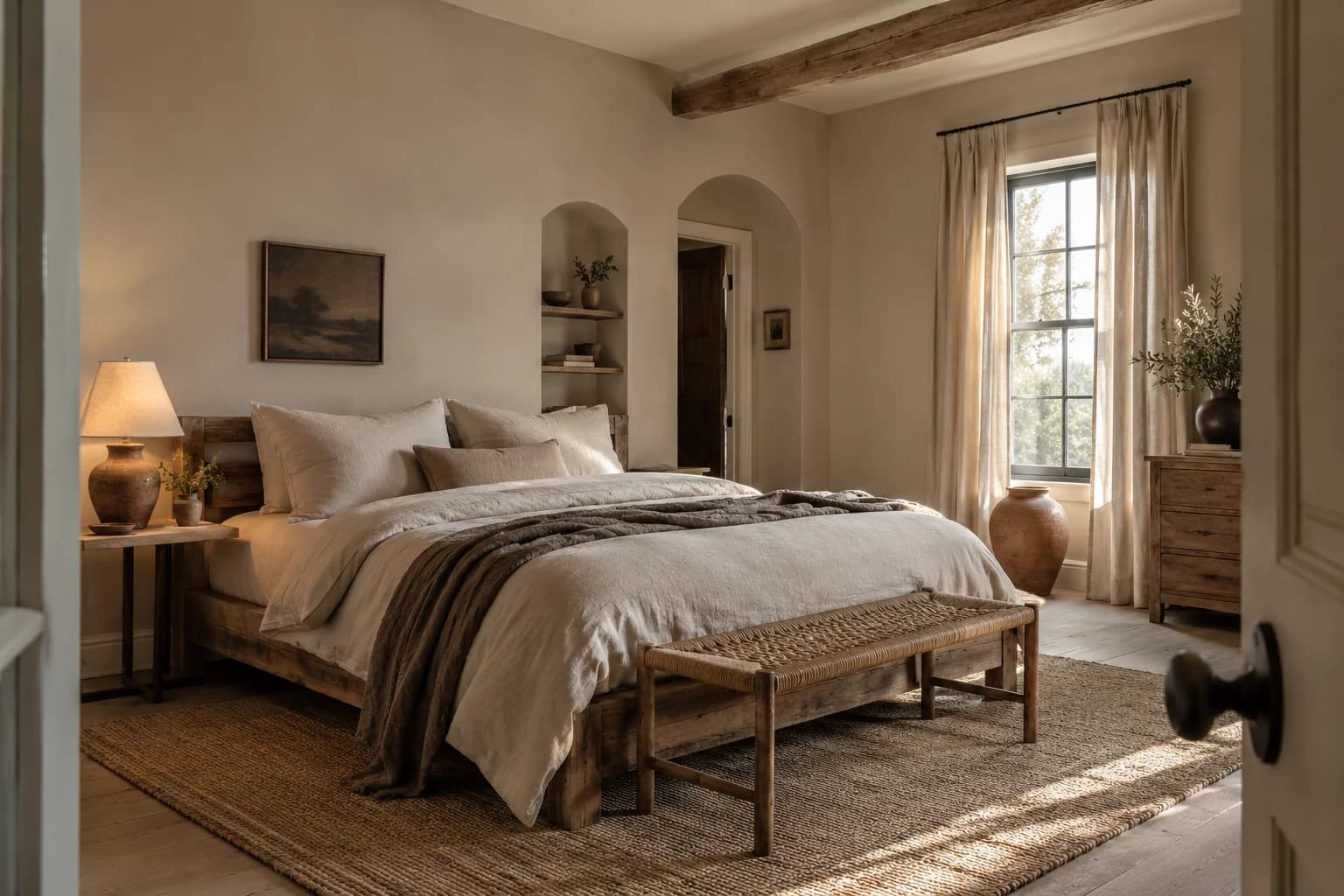 Bedroom featuring Sculptor Clay paint