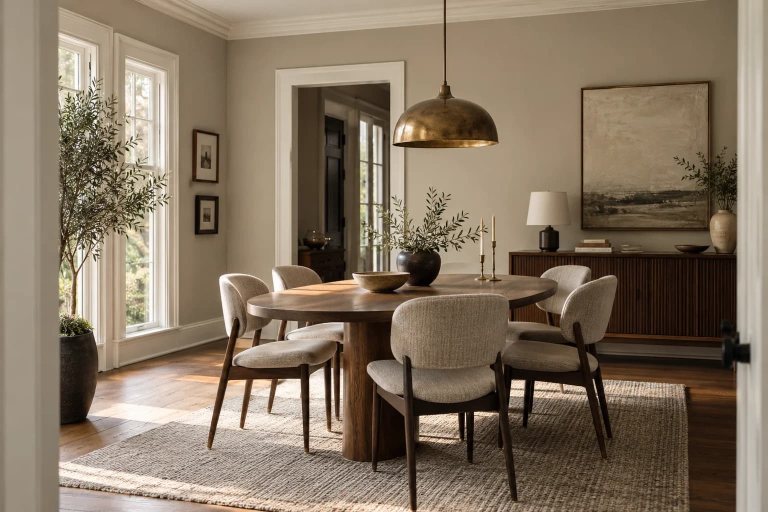 Dining room featuring Sculptor Clay paint
