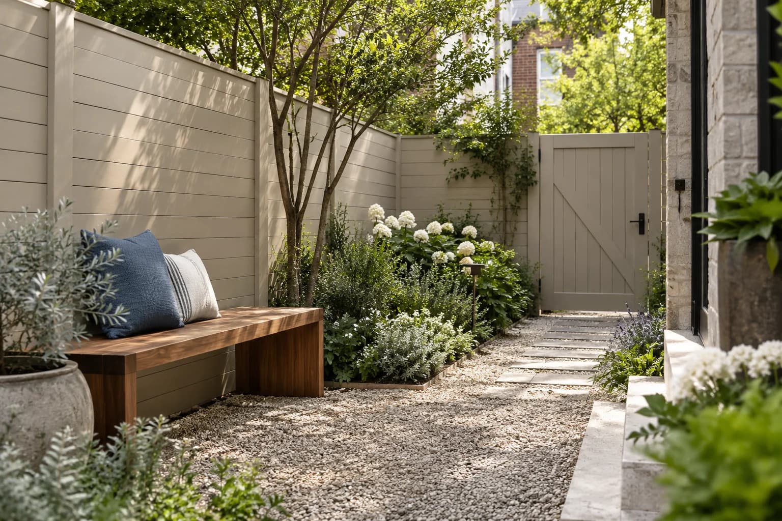 Fences & garden structures featuring Sculptor Clay paint