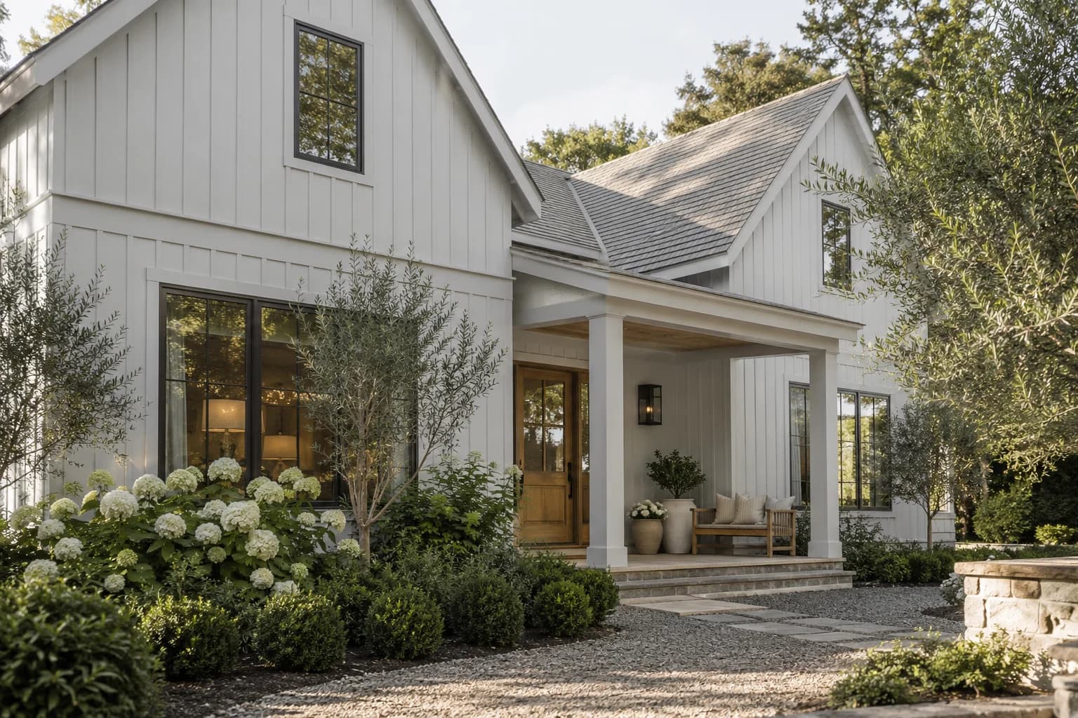 Siding featuring White Metal paint