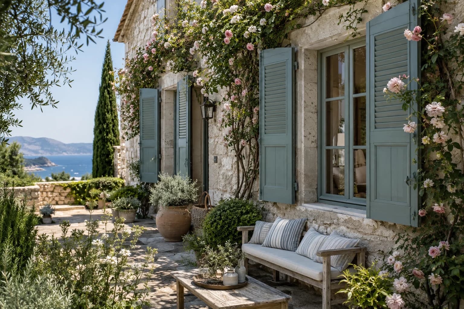 Shutters & trim featuring Aegean Teal paint