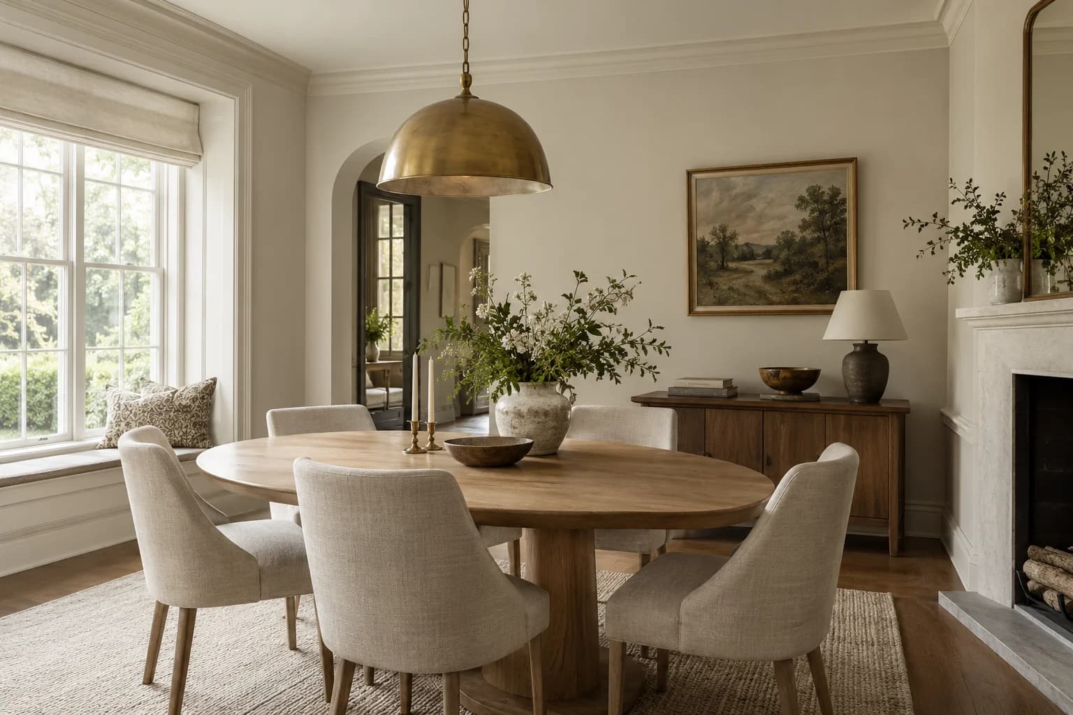 Dining room featuring Balboa Mist paint