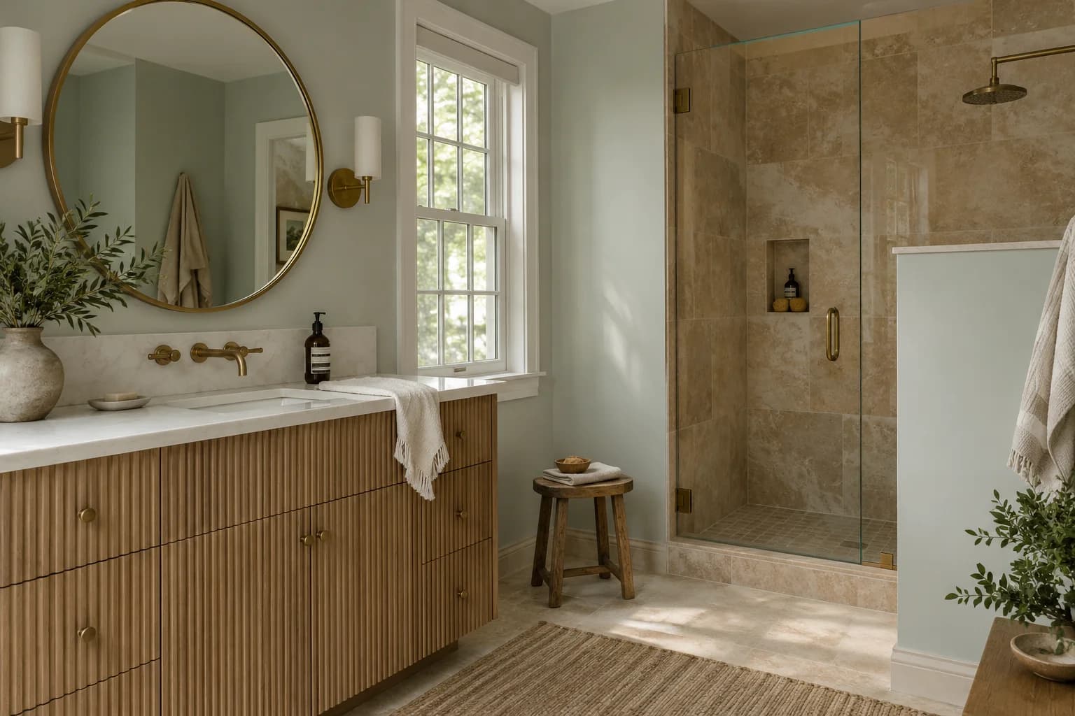 Bathroom featuring Beach Glass paint