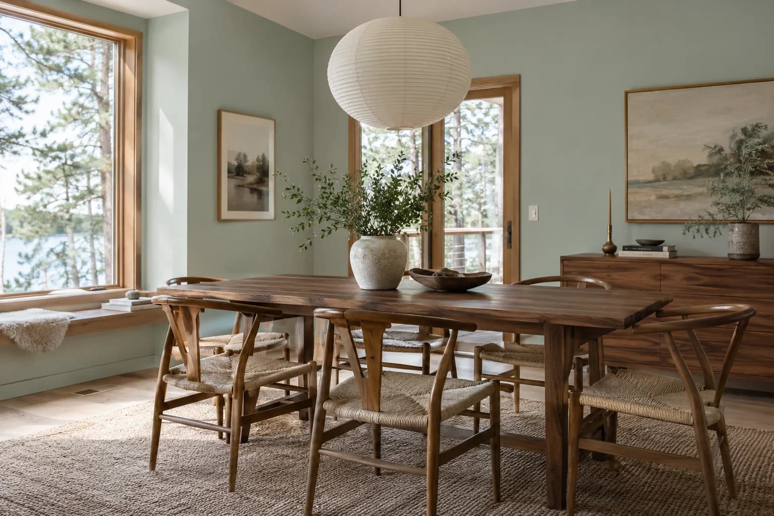 Dining room featuring Beach Glass paint