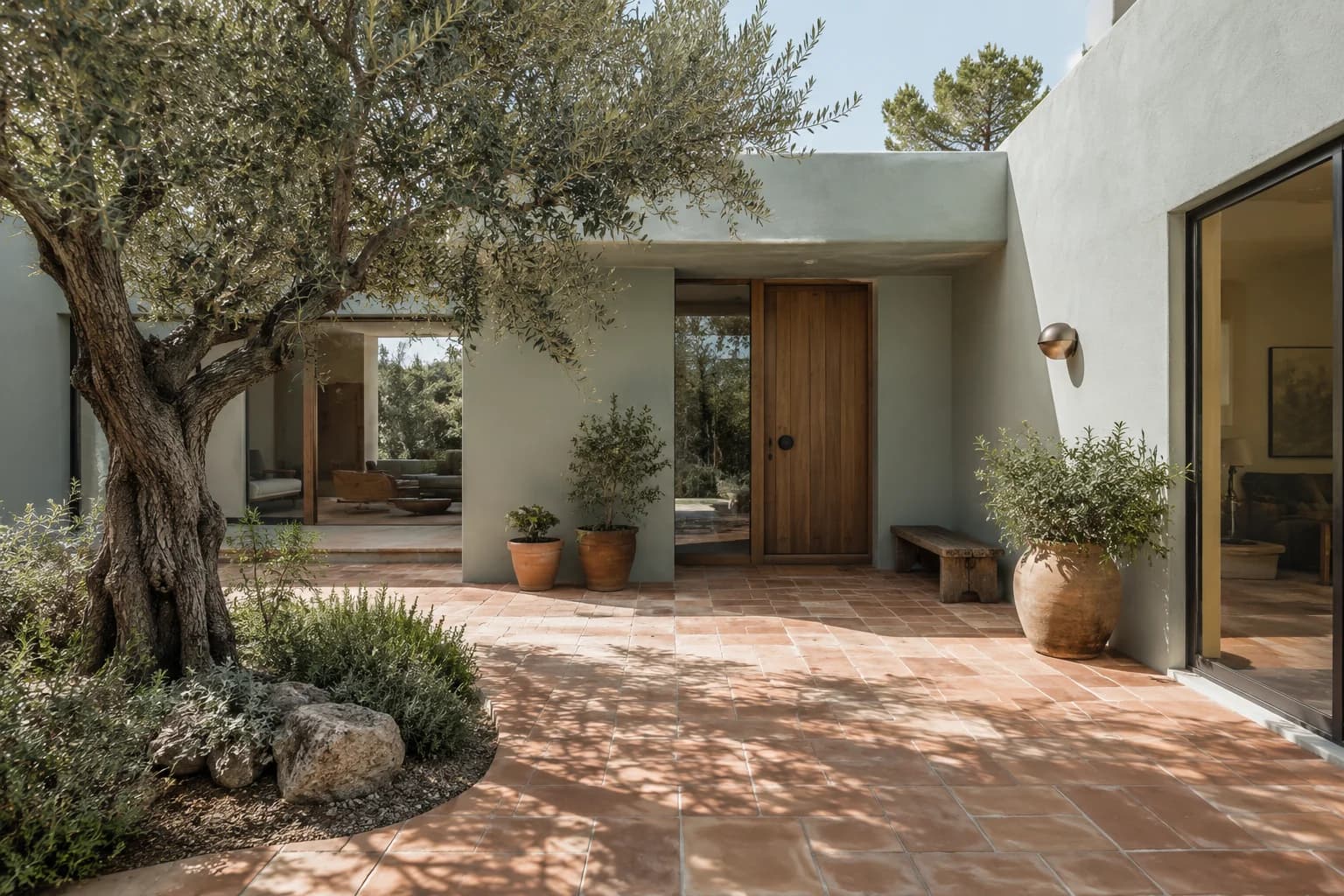 Stucco featuring Beach Glass paint