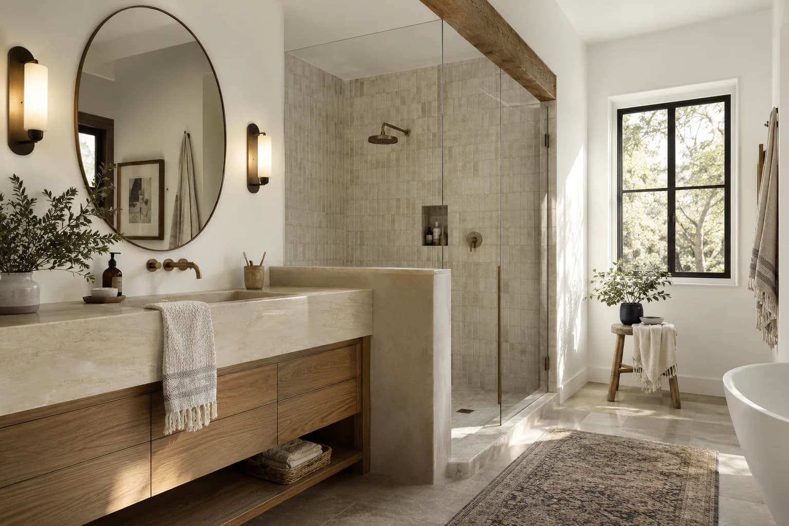 Bathroom featuring Chantilly Lace paint