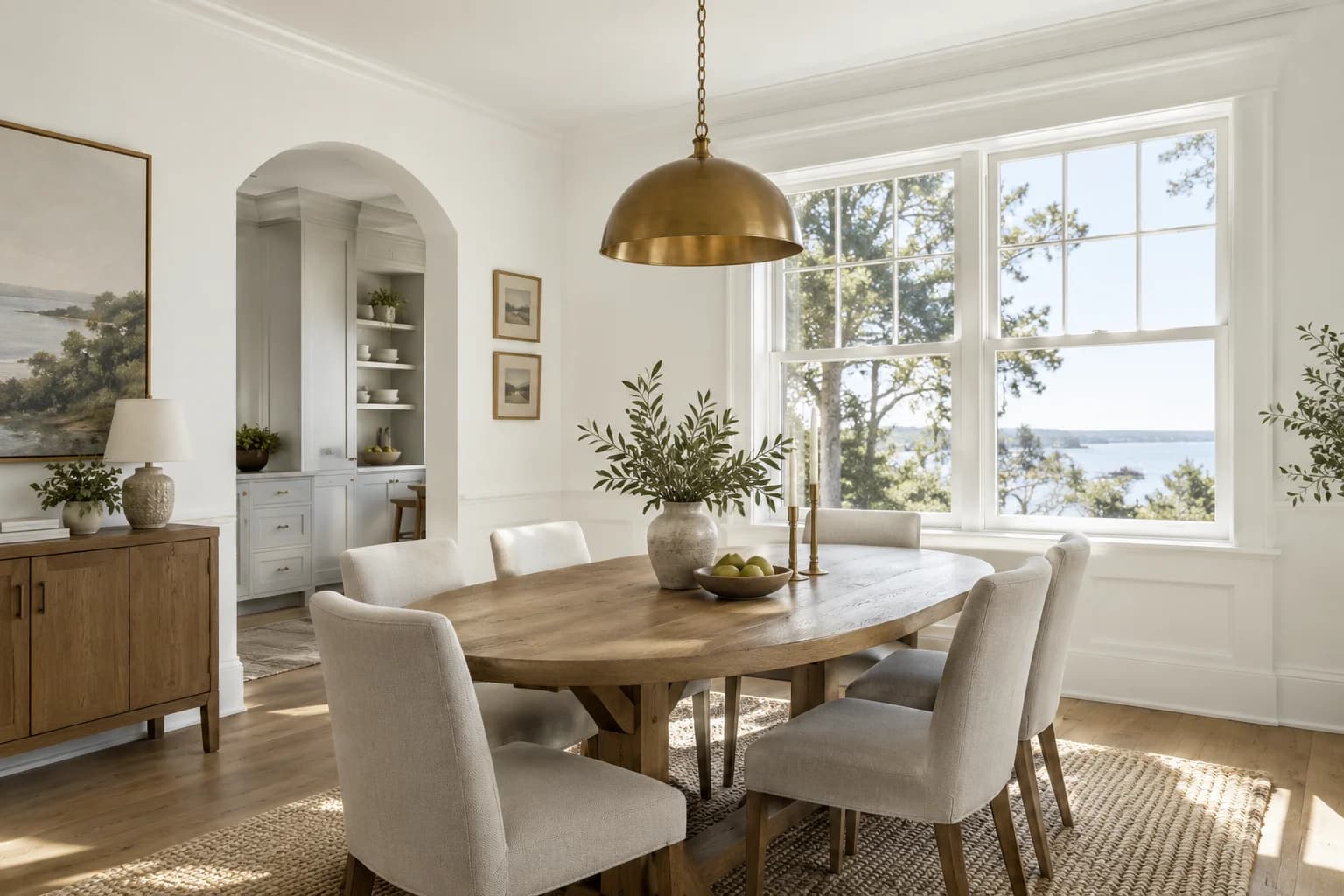 Dining room featuring Chantilly Lace paint