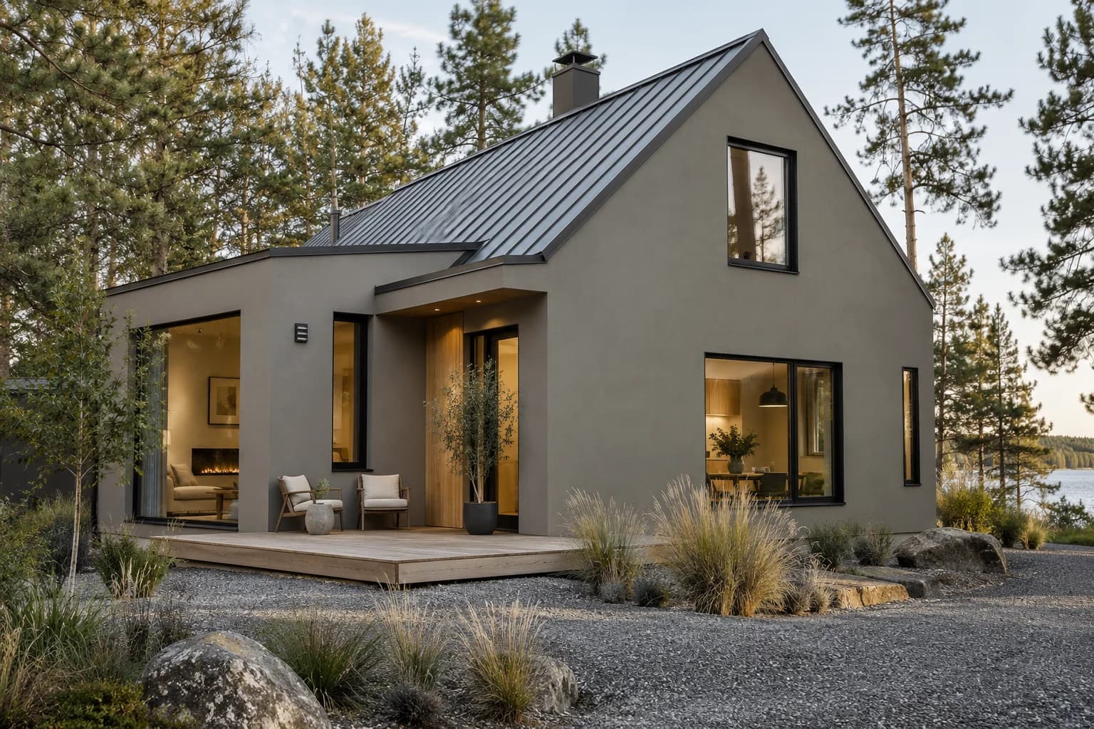 Stucco featuring Chelsea Gray paint