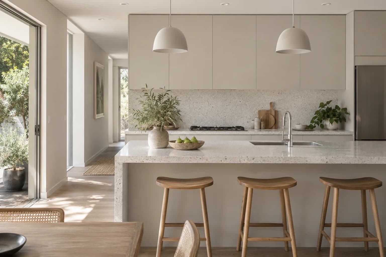 Kitchen cabinets featuring Collingwood paint