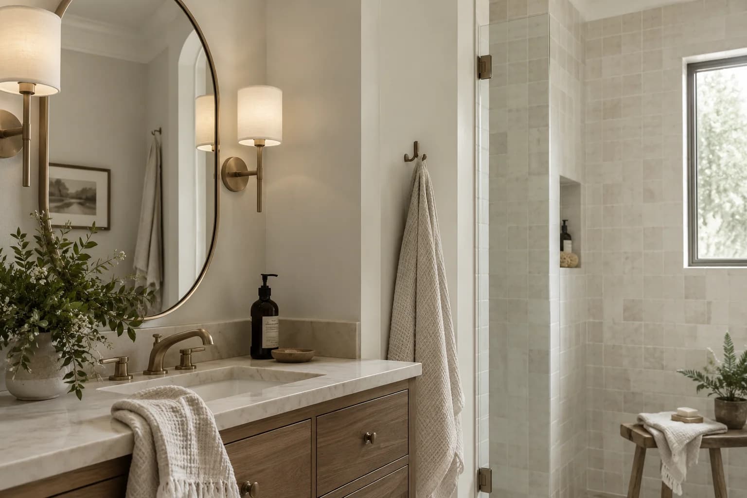 Bathroom featuring Pale Oak paint