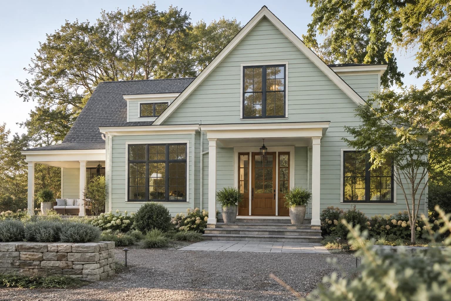 Siding featuring Palladian Blue paint