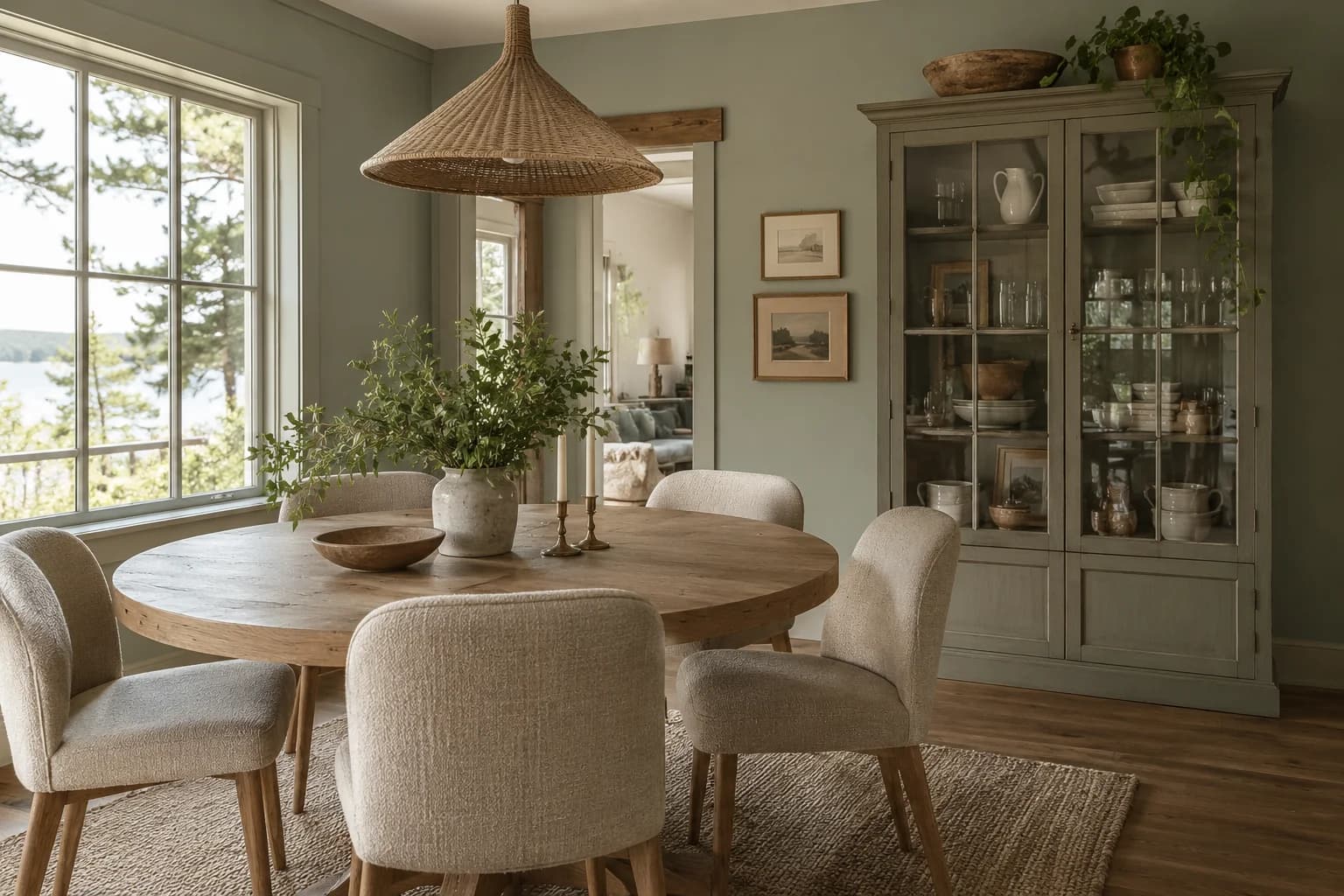 Dining room featuring Saybrook Sage paint