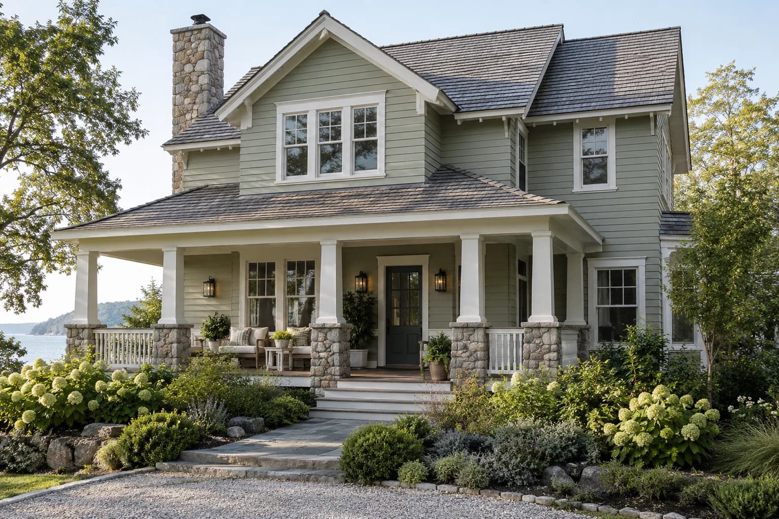 Siding featuring Saybrook Sage paint