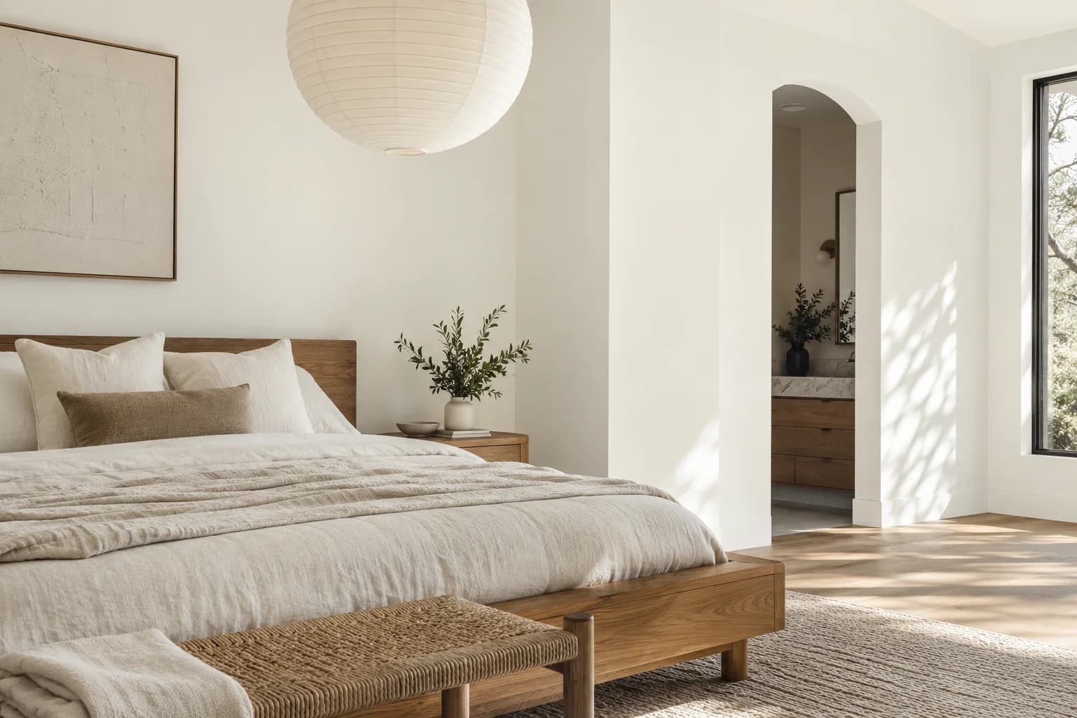 Bedroom featuring Simply White paint