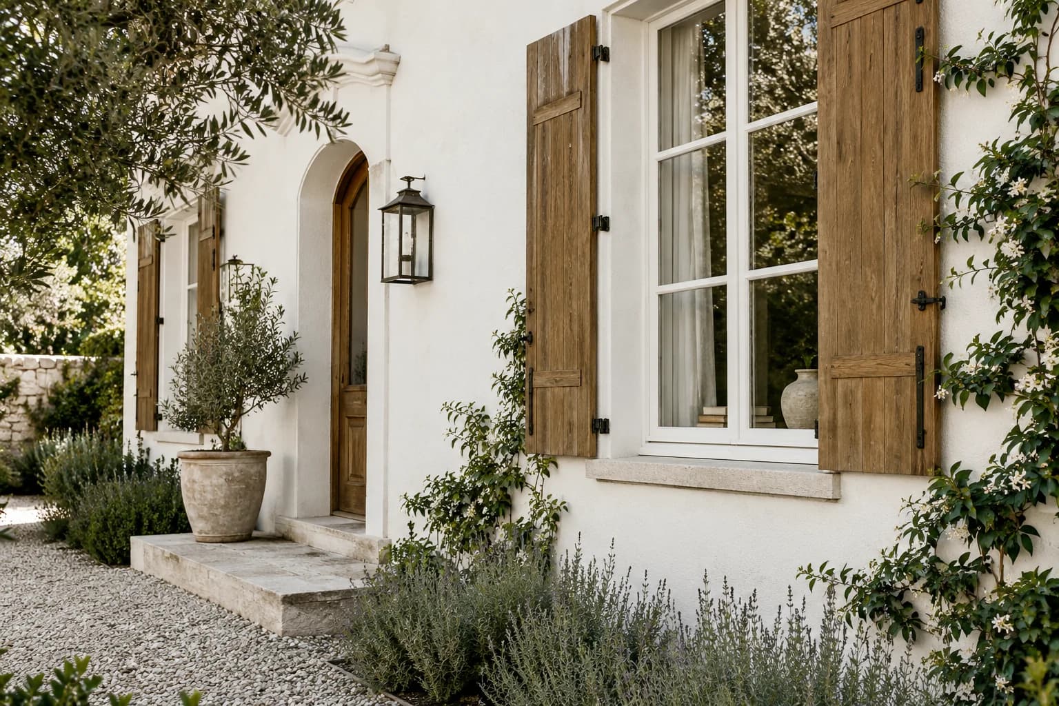 Shutters & trim featuring Simply White paint