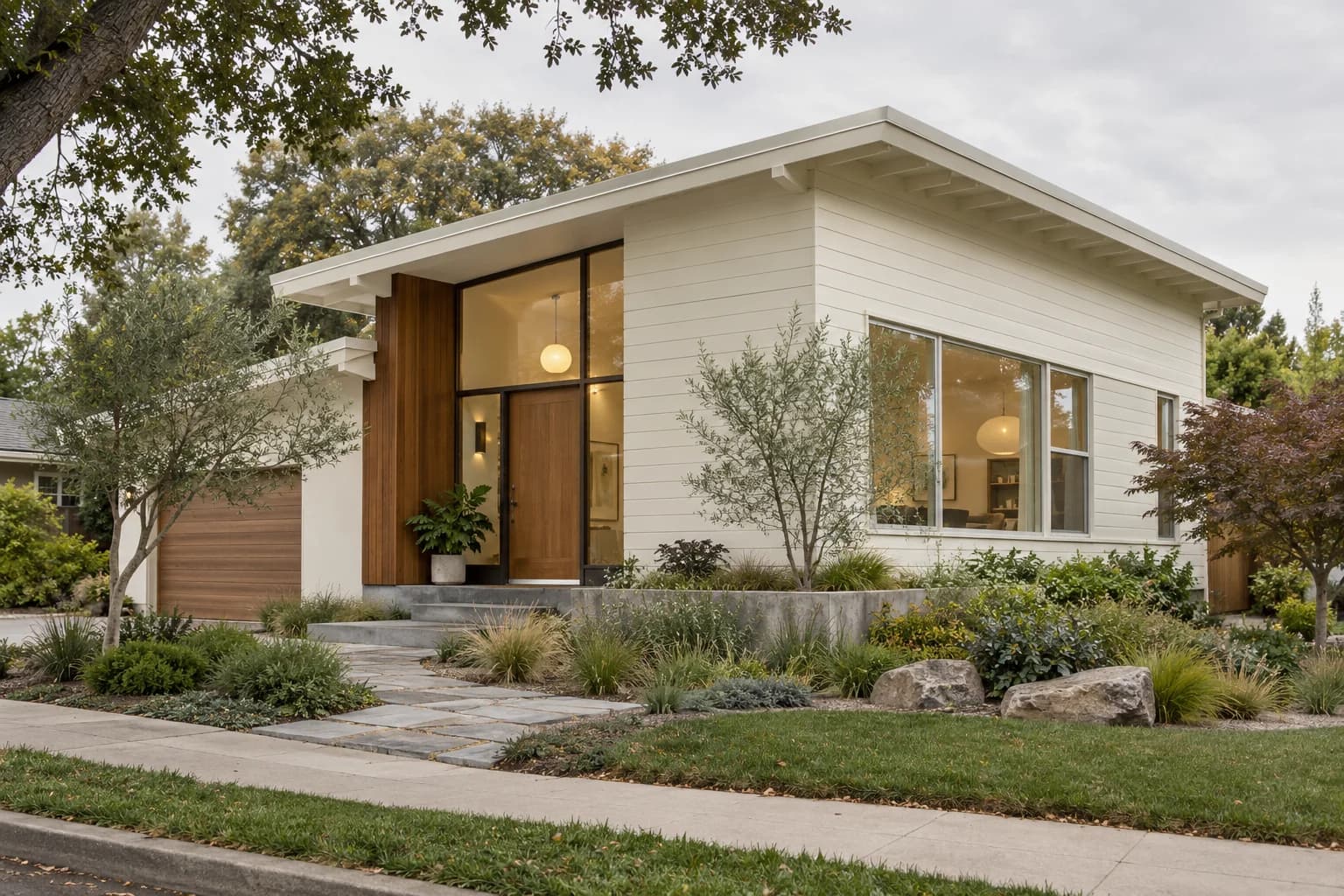 Siding featuring Swiss Coffee paint