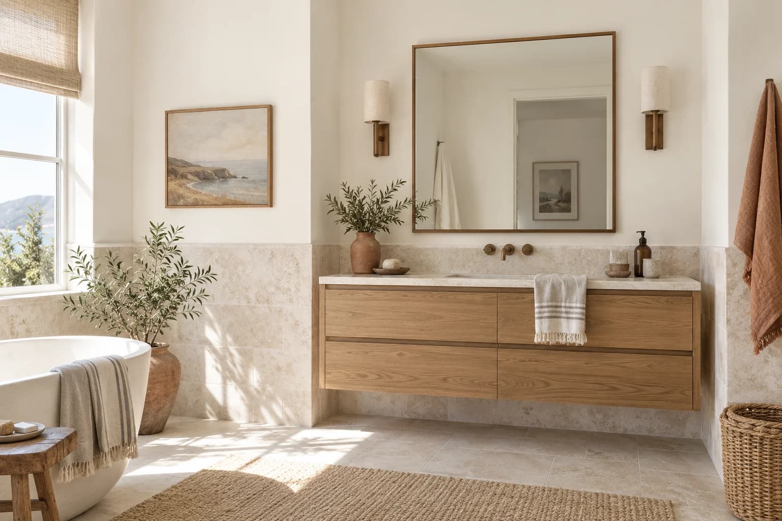Bathroom featuring Antique Paper paint