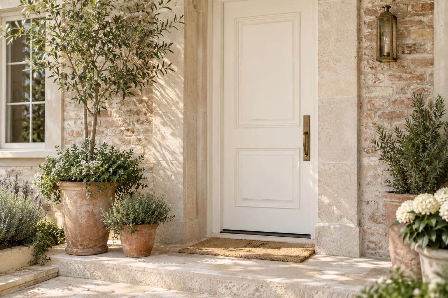 Front door featuring Antique Paper paint