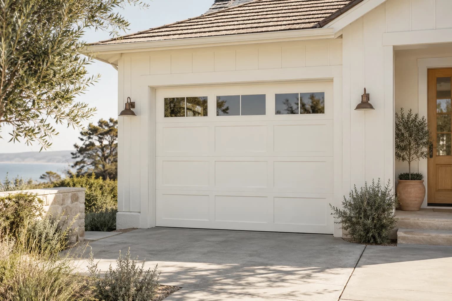 Garage door featuring Antique Paper paint