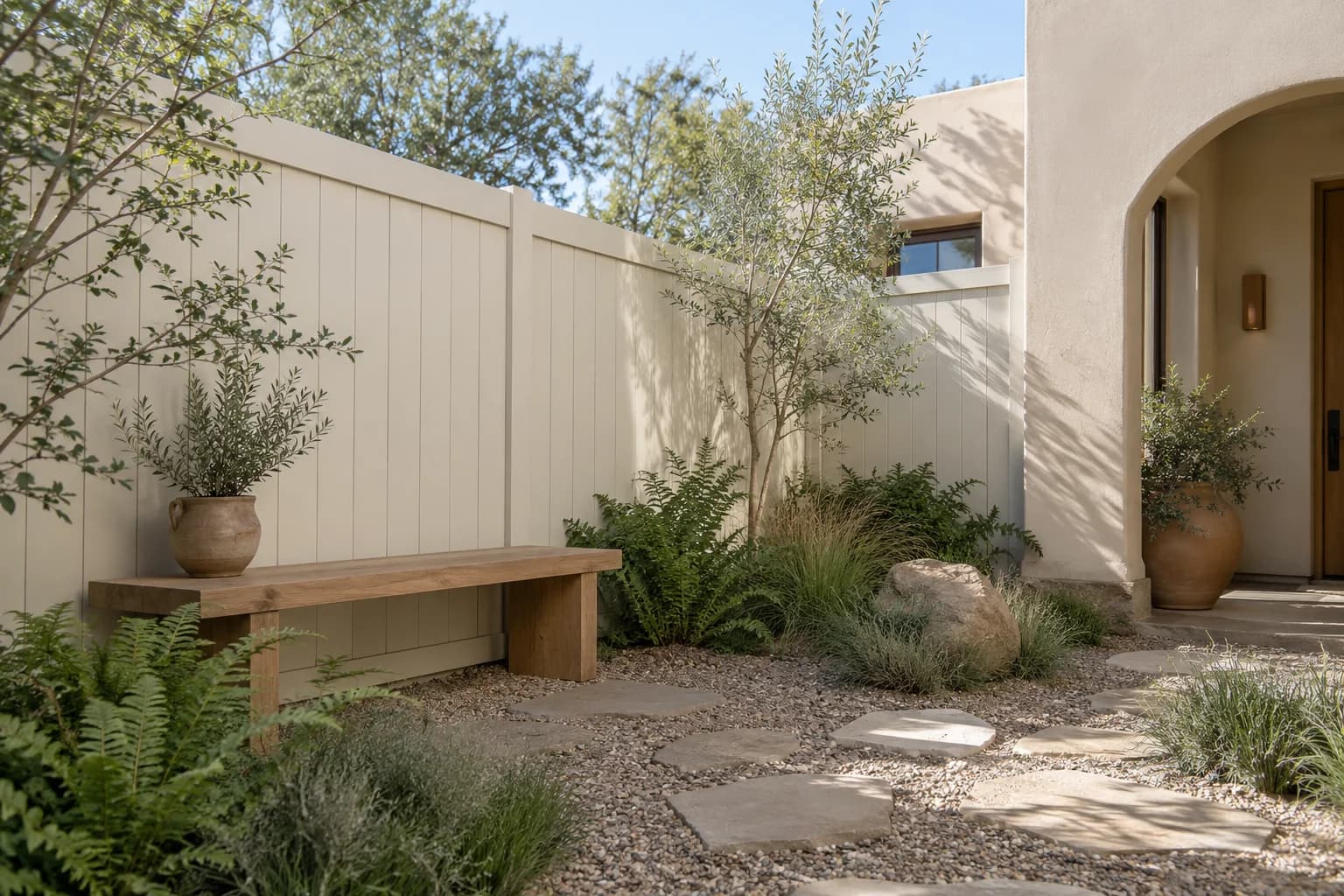 Fences & garden structures featuring Crystal Haze paint
