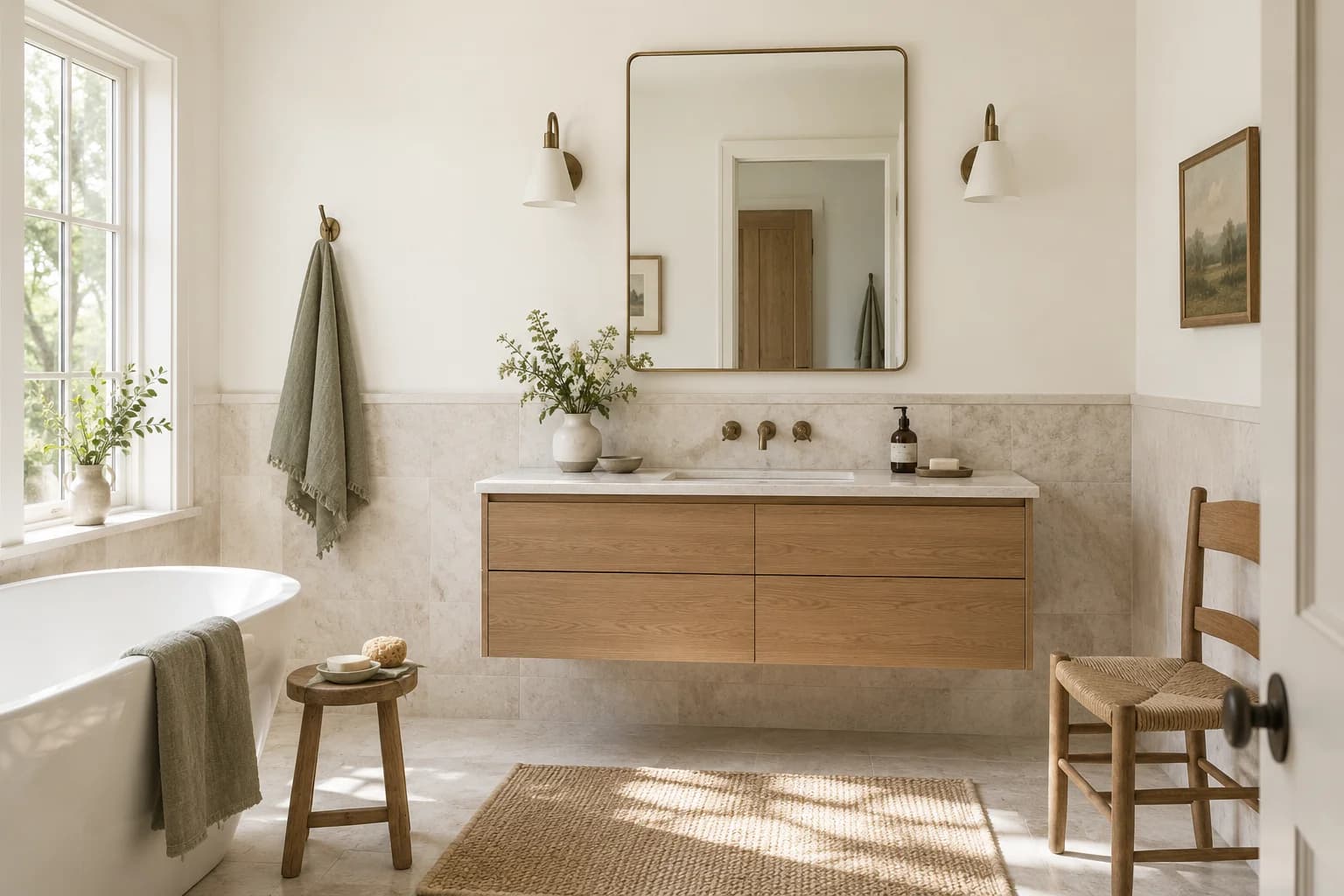 Bathroom featuring Milk Glass paint