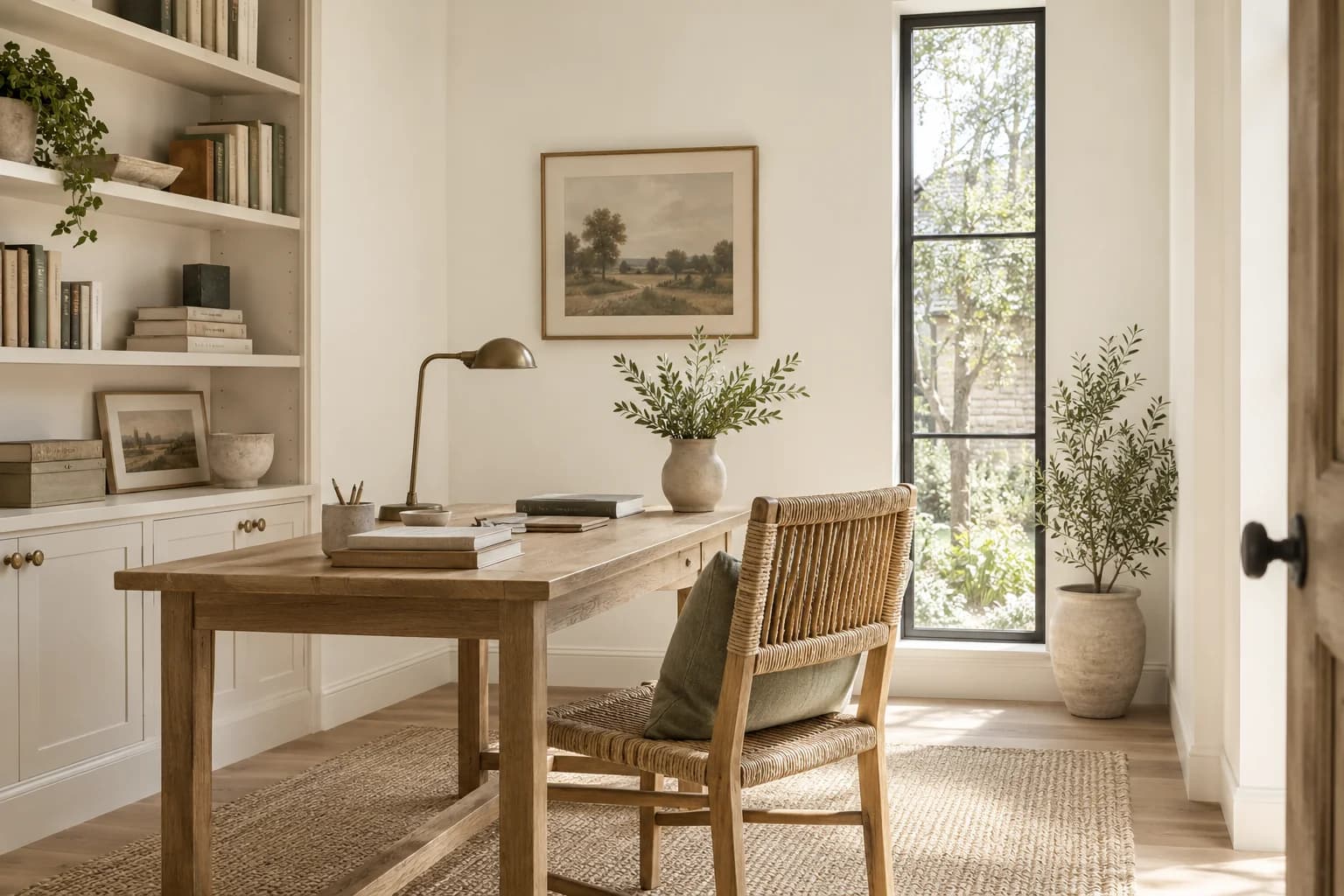 Home office featuring Milk Glass paint