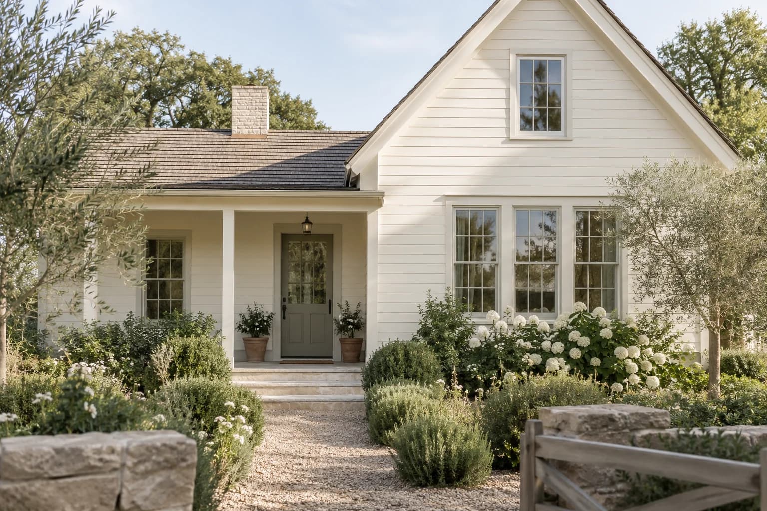 Siding featuring Milk Glass paint