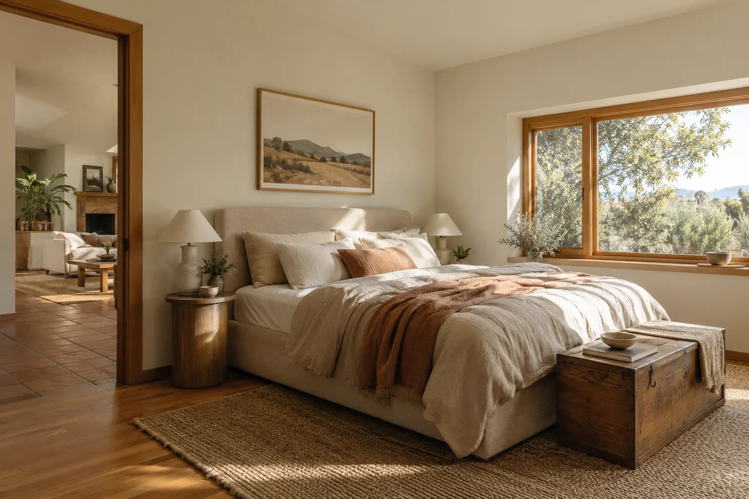 Bedroom featuring Porous Stone paint