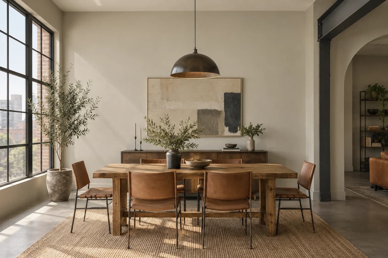 Dining room featuring Porous Stone paint