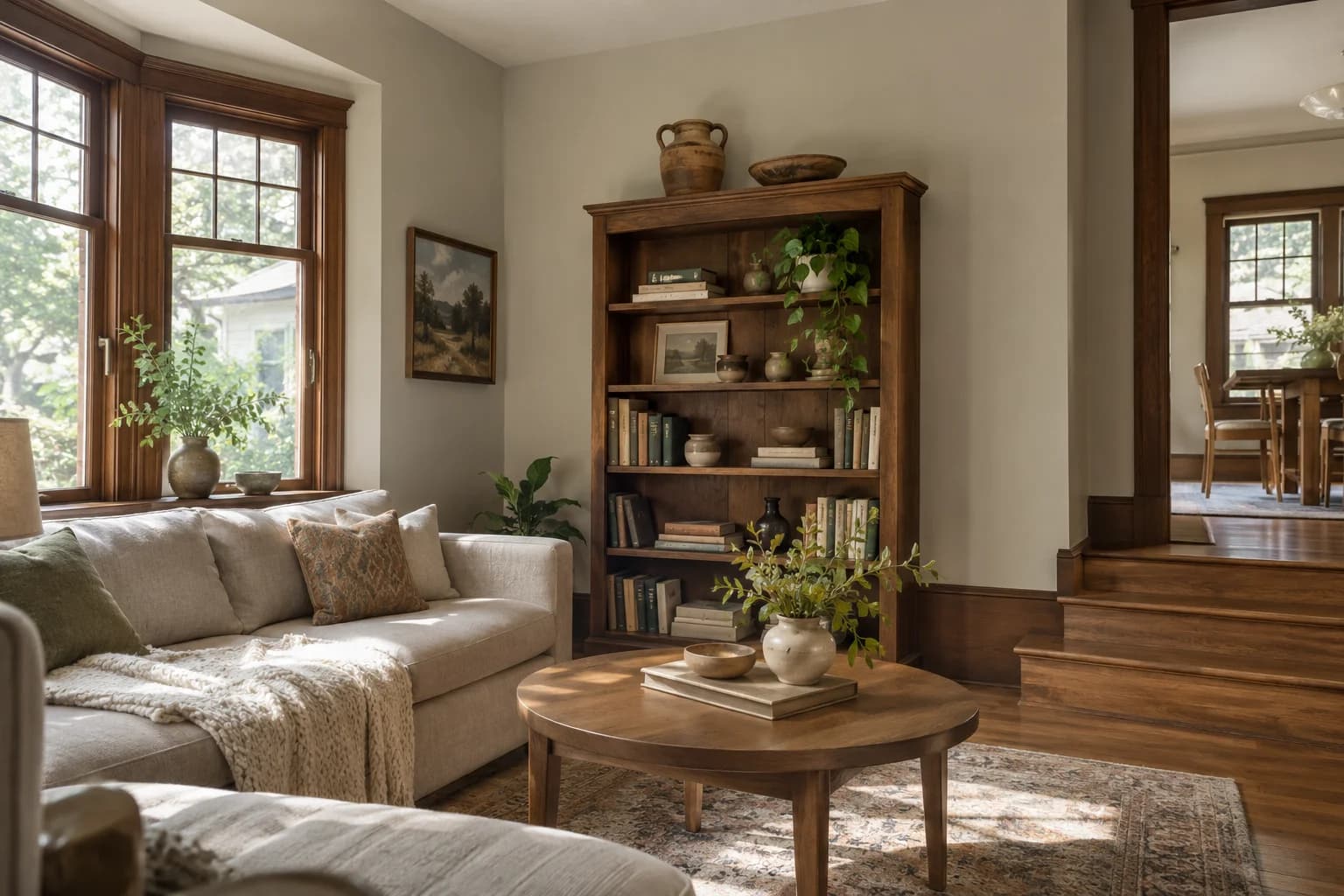 Living room featuring Porous Stone paint