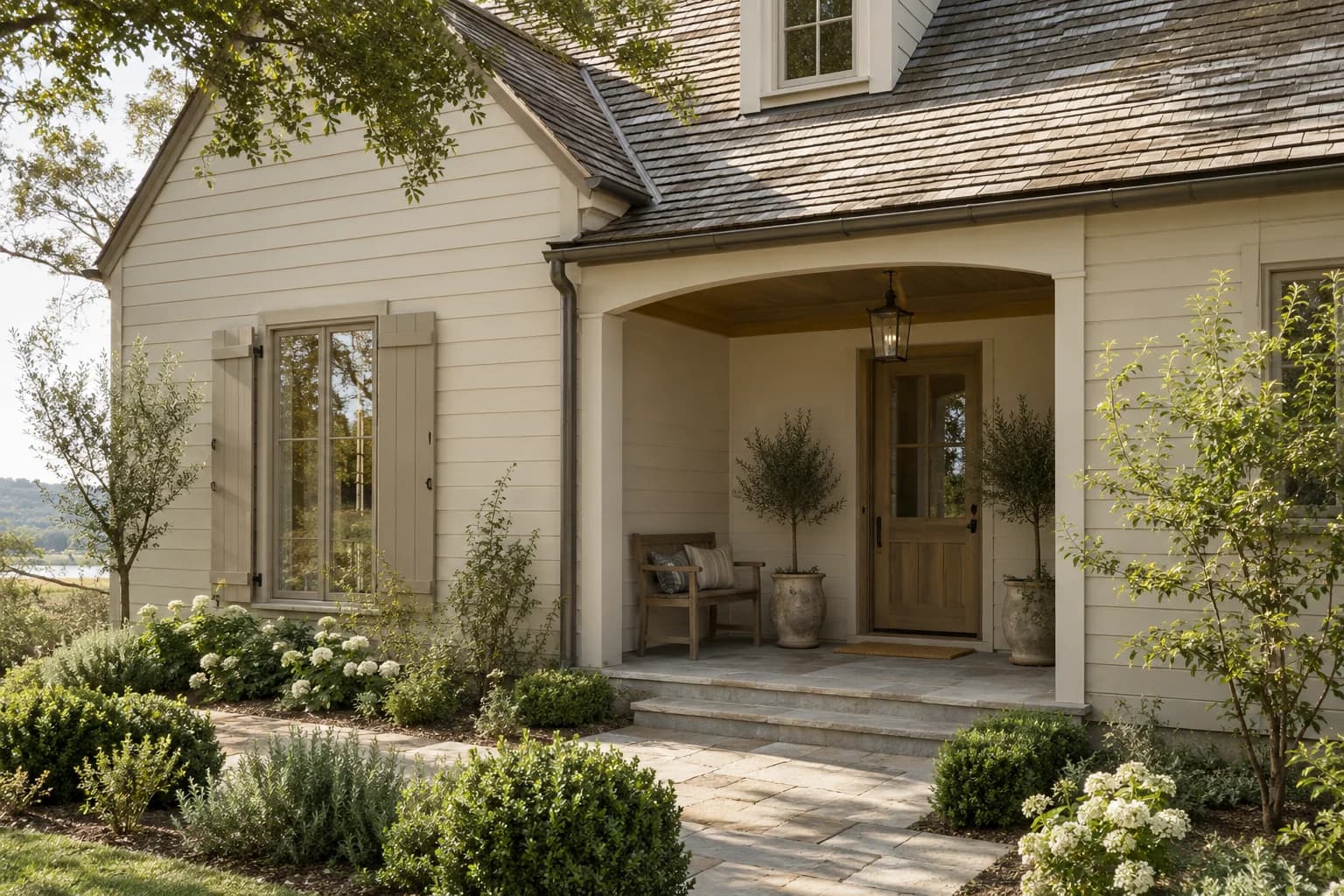 Siding featuring Porous Stone paint