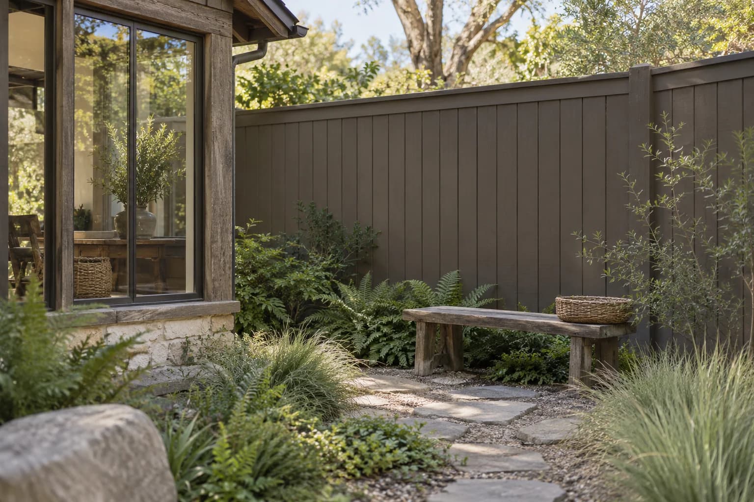Fences & garden structures featuring Weathered Brown paint