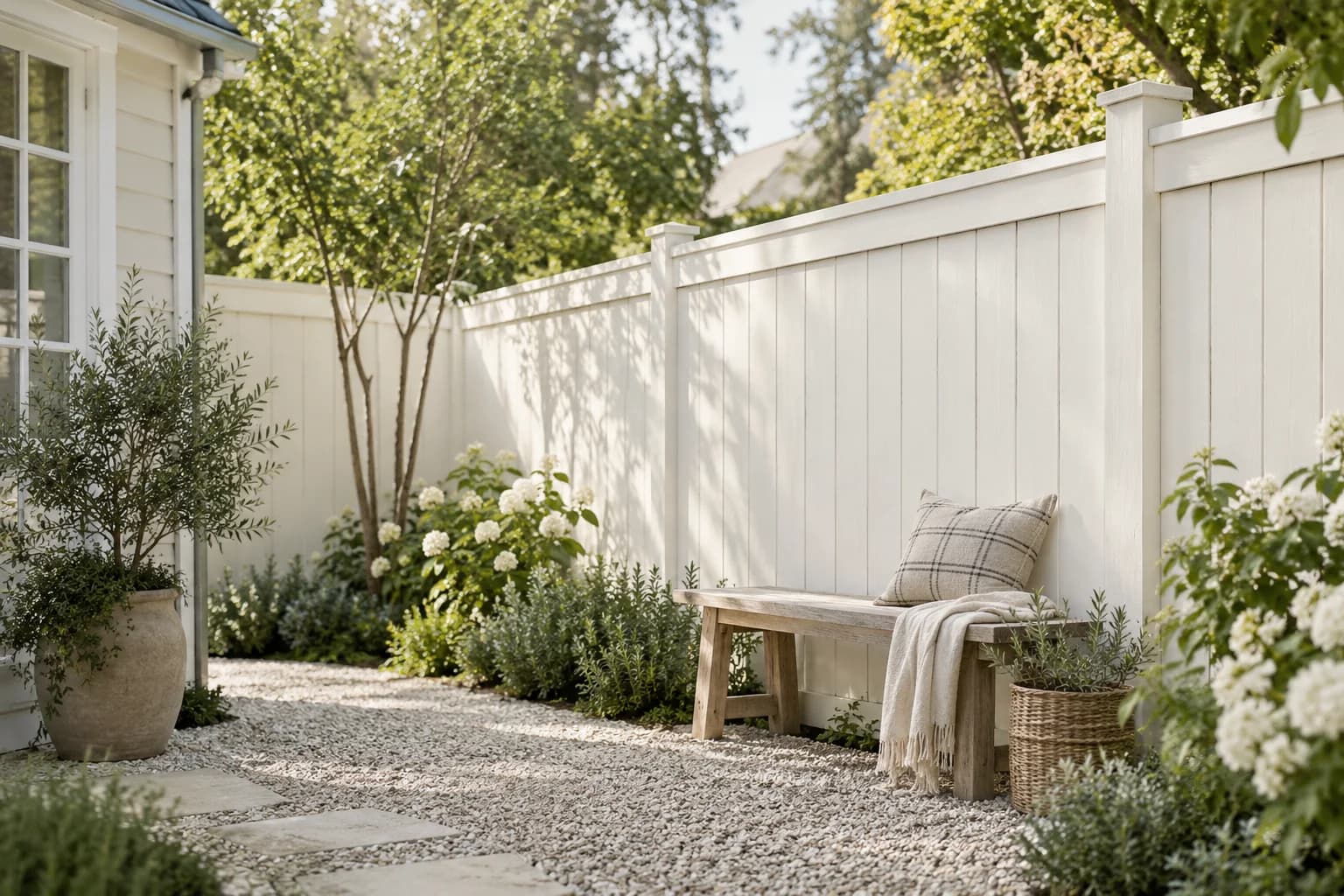 Fences & garden structures featuring Whisper paint