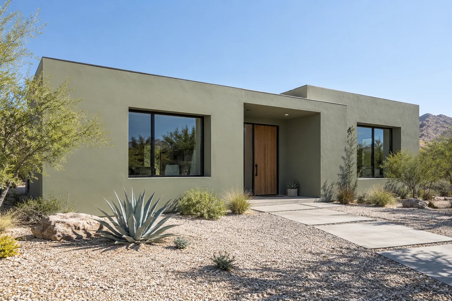 Stucco featuring Evergreen Fog paint