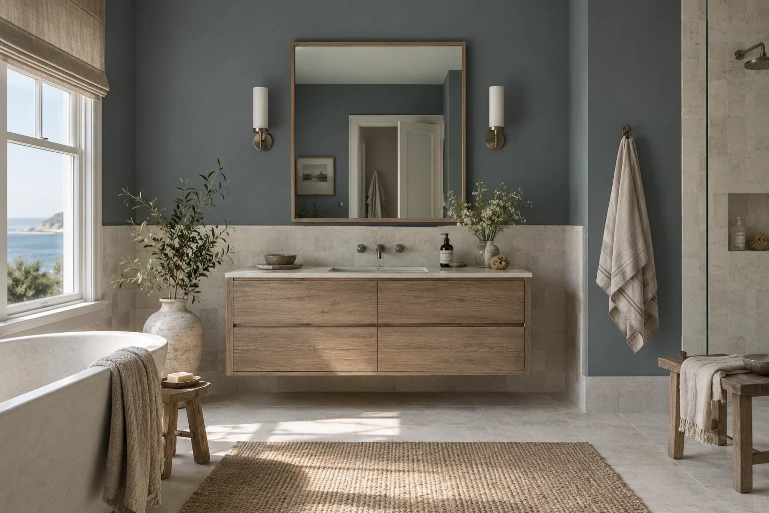 Bathroom featuring De Nimes paint