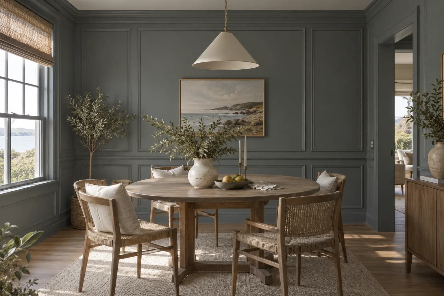Dining room featuring De Nimes paint