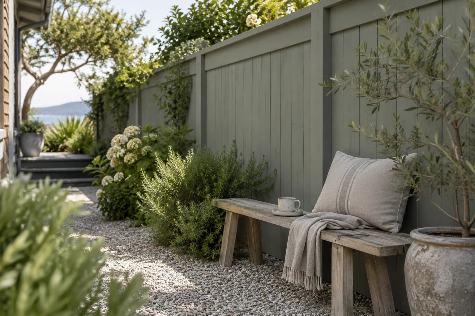 Fences & garden structures featuring De Nimes paint
