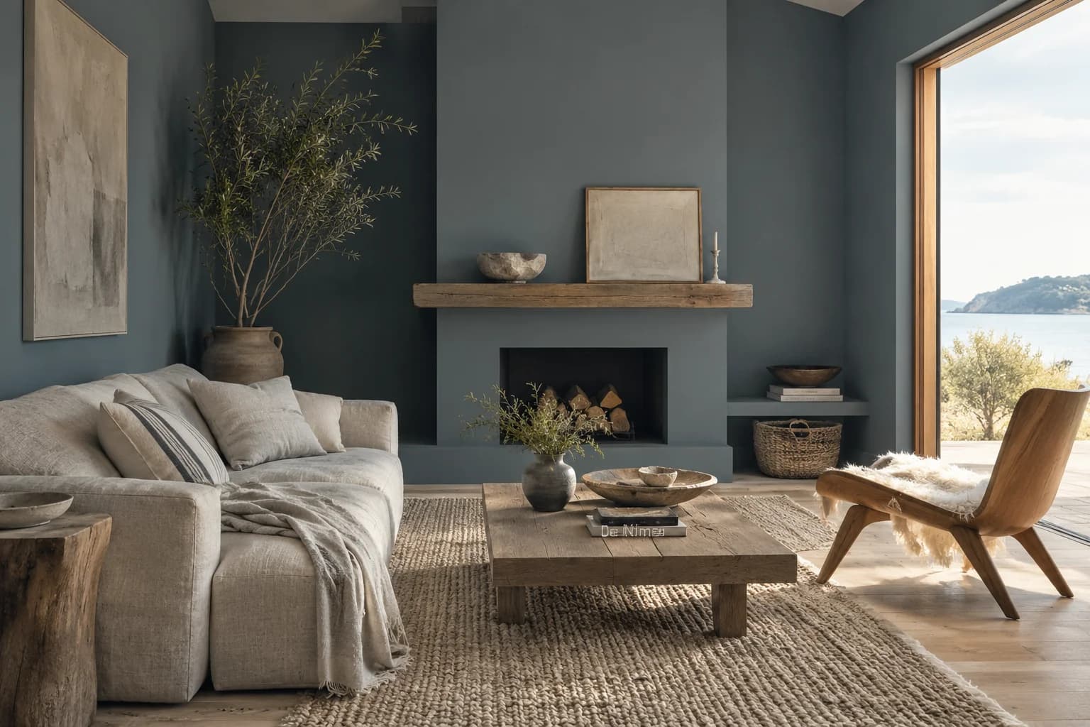 Living room featuring De Nimes paint