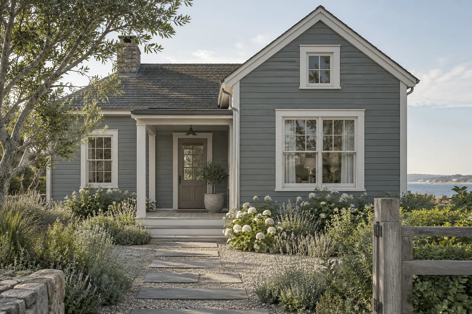 Siding featuring De Nimes paint