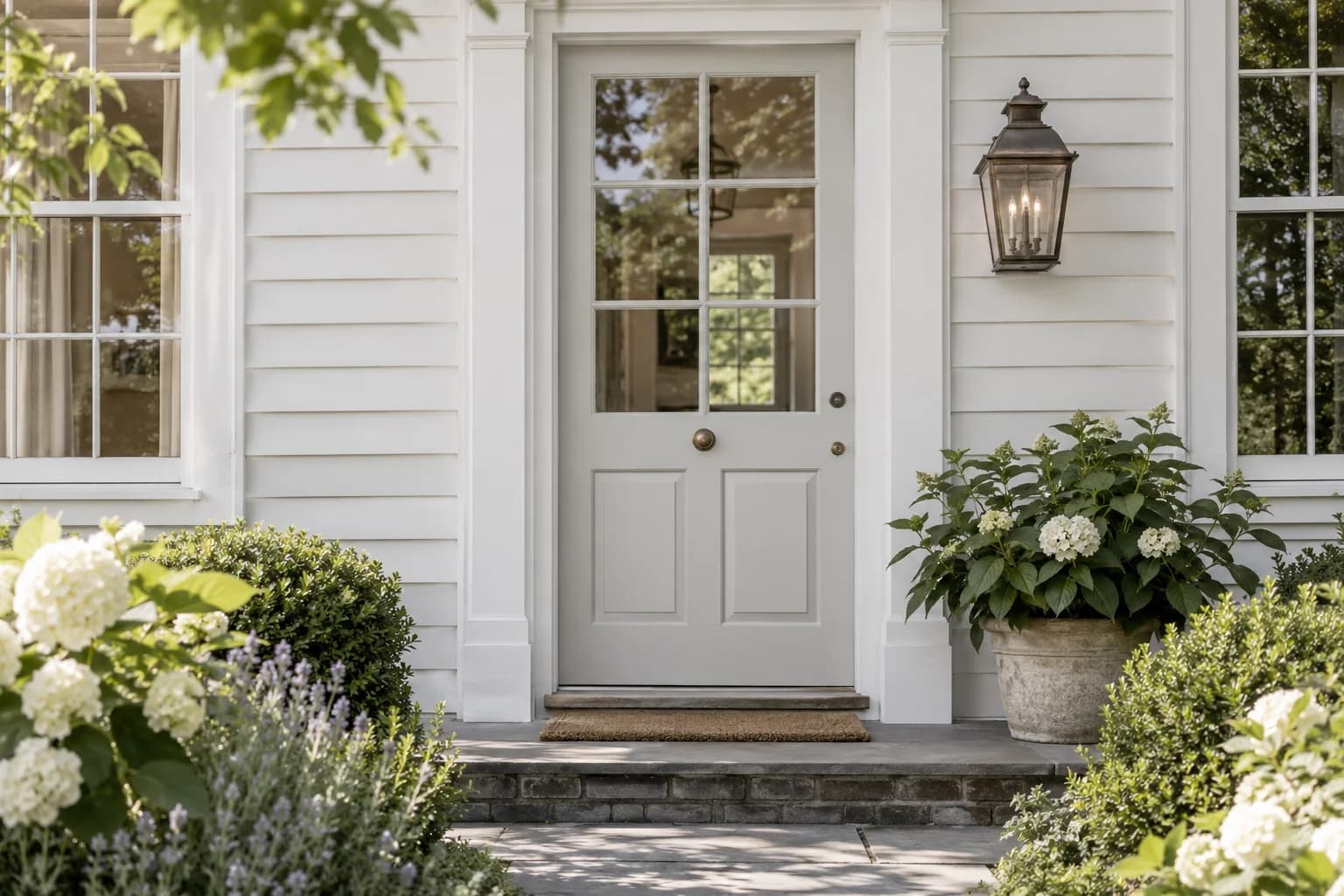 Front door featuring Dimpse paint
